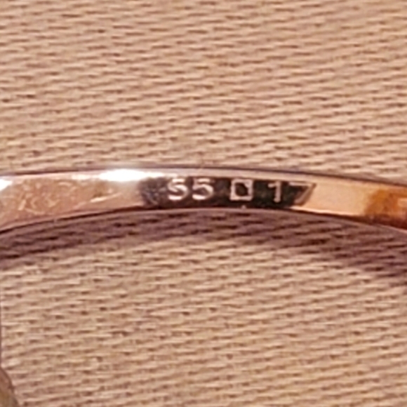 VINTAGE SALVATORE FERRAGAMO GOLDEN METAL EYEGLASSES FRAMES PINK DIAMOND W/ Case - Picture 16 of 16